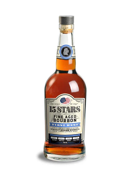 15 Stars 6 Years Old First West Fine Aged Bourbon Straight Bourbon Whiskey 750ml