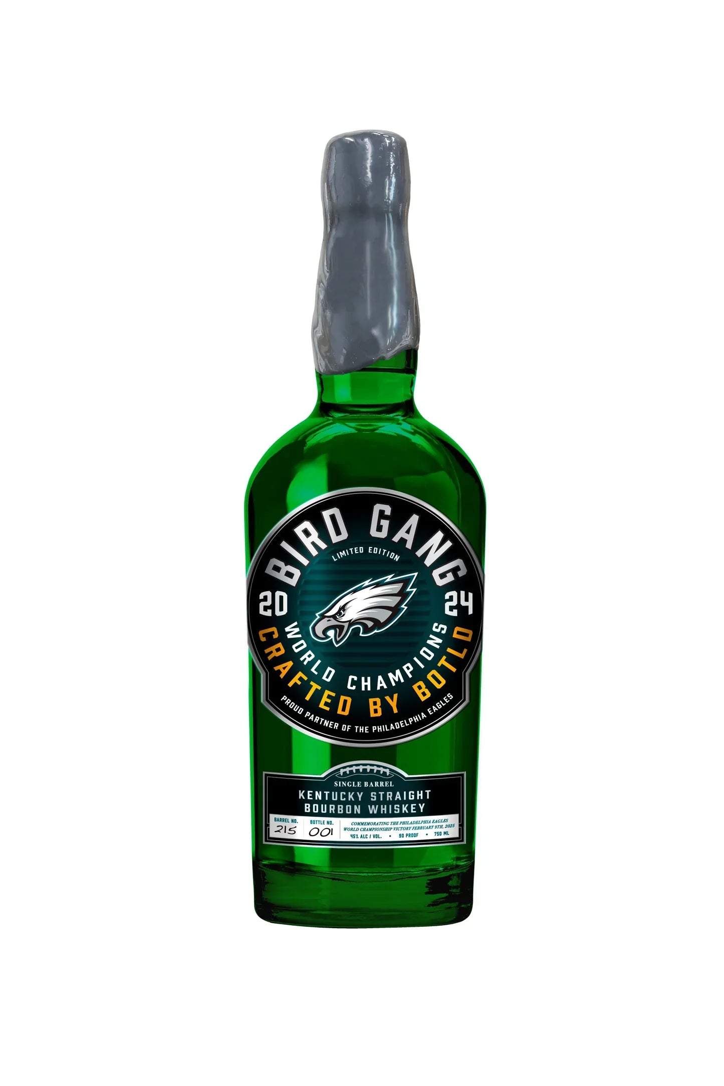 2024 Bird Gang Spirits Philadelphia Collab Ltd Edition World Champions Single Barrel Kentucky Straight Bourbon Whiskey 750ml