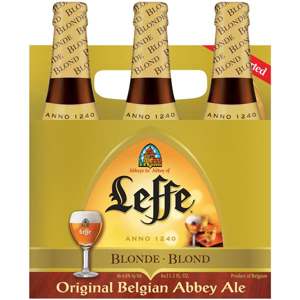 Abbaye de Leffe Blonde Beer 11.2-Oz Bottle 6-Pack