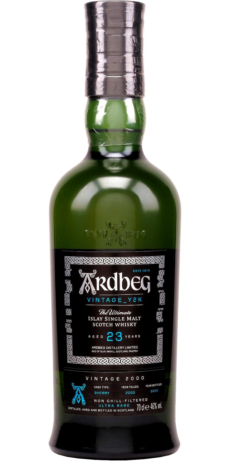 Ardbeg The Ultimate Vintage Y2K 23 Year Old Single Malt Scotch Whisky 750ml
