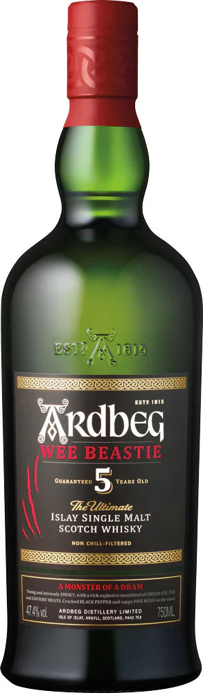 Ardbeg Wee Beastie 5 Year Old Single Malt Scotch Whisky 750ml