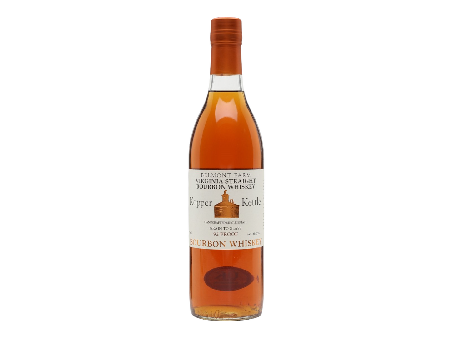 Belmont Farm Distillery Kopper Kettle Straight Bourbon Whiskey 750ml