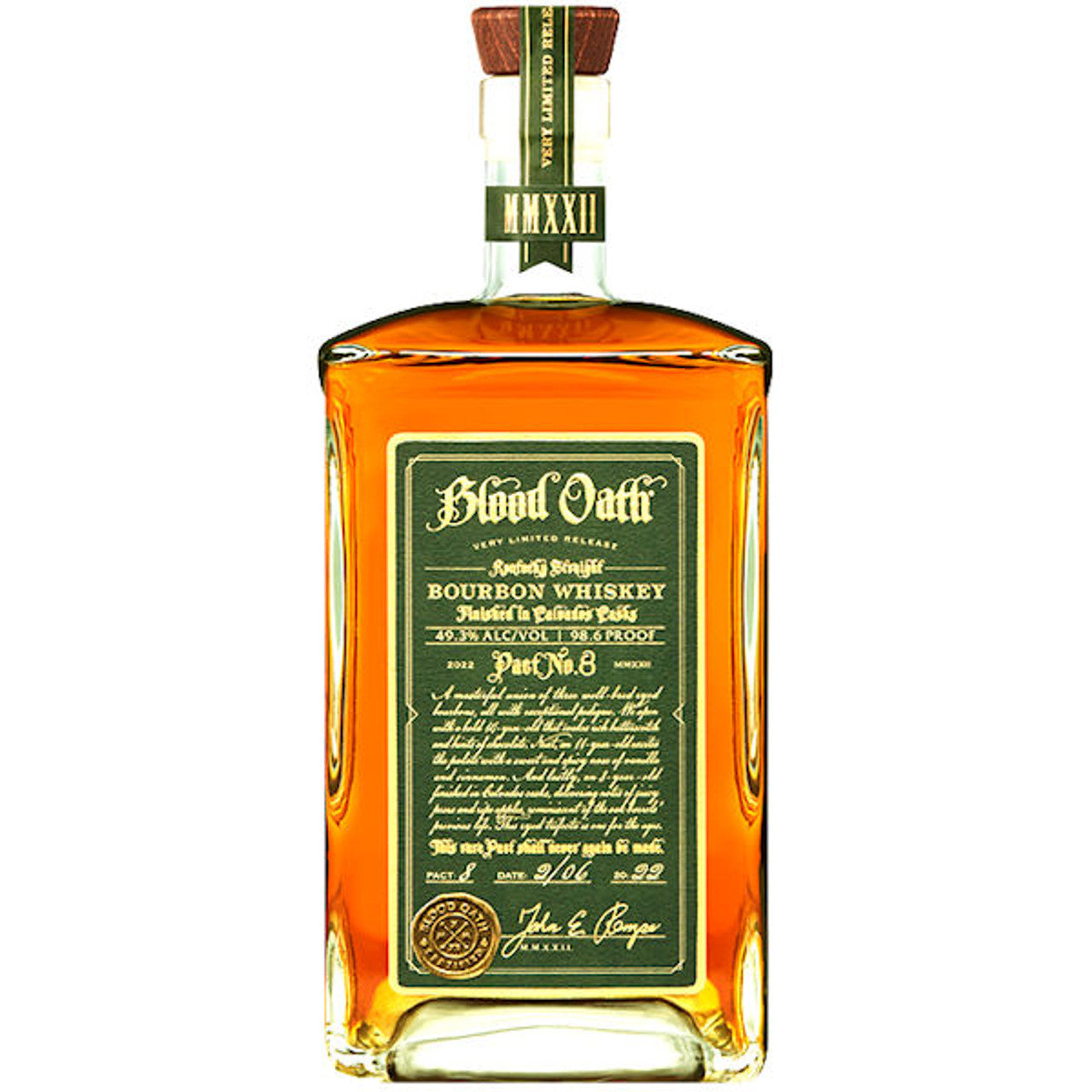 Blood Oath Pact No. 8 Kentucky Straight Bourbon Whiskey 750ml