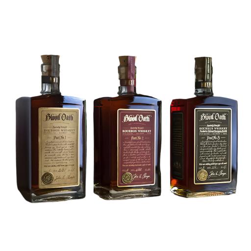 Blood Oath Trilogy Pact No 1-2-3 Bourbon Whiskey 750ml Bundle 3-Pack