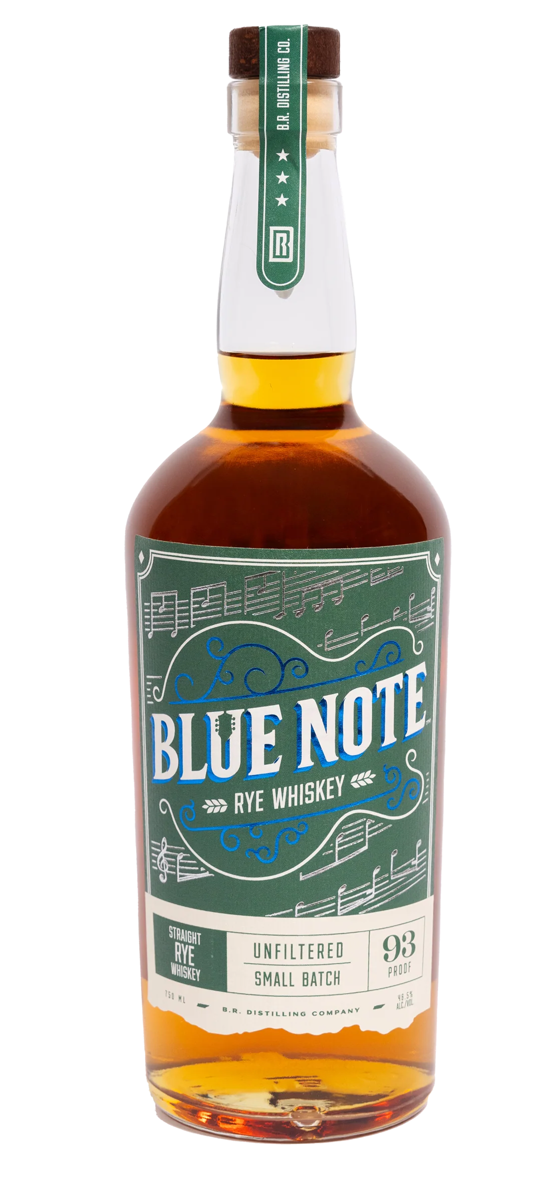 Blue Note Bourbon Small Batch Unfiltered Straight Rye Whiskey 750ml