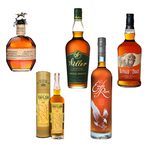 Buffalo Trace, Blanton's Original, Eagle Rare 10 Year Old, W. L. Weller & Colonel E. H. Taylor 750ml 5-Pack Bundle