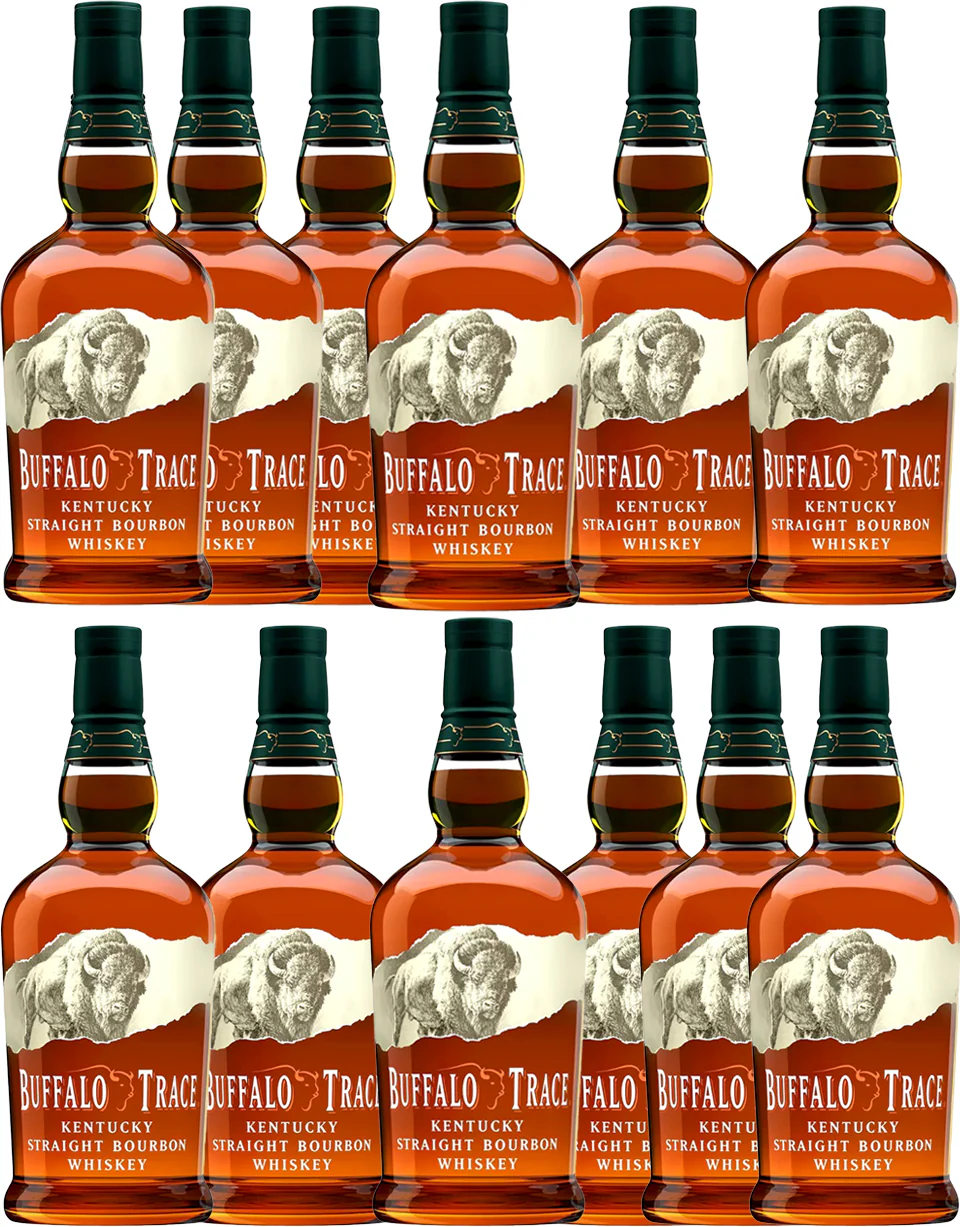 Buffalo Trace Kentucky Straight Bourbon Whiskey 375ml Bundle 12-Pack