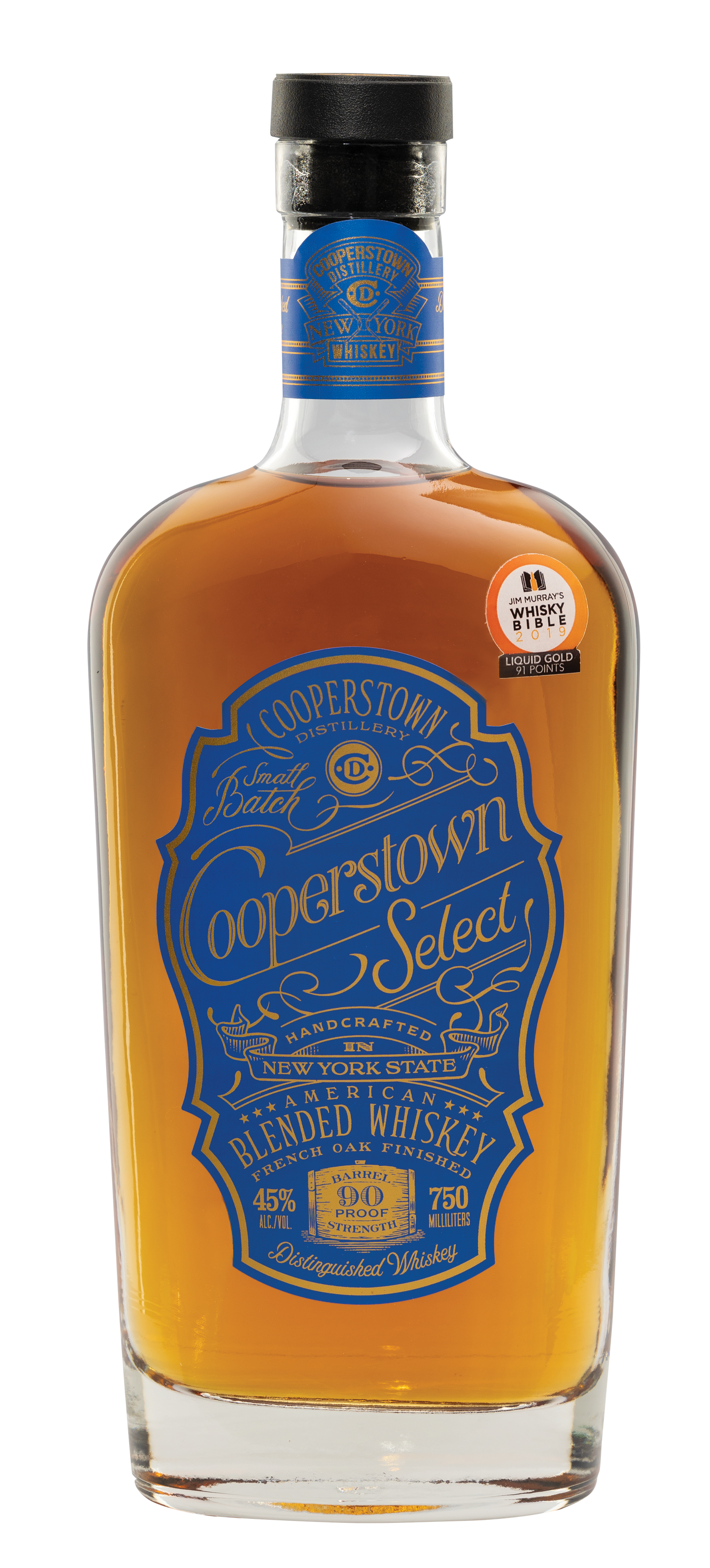Cooperstown Select Blue Lablel American Blended Whiskey 750ml