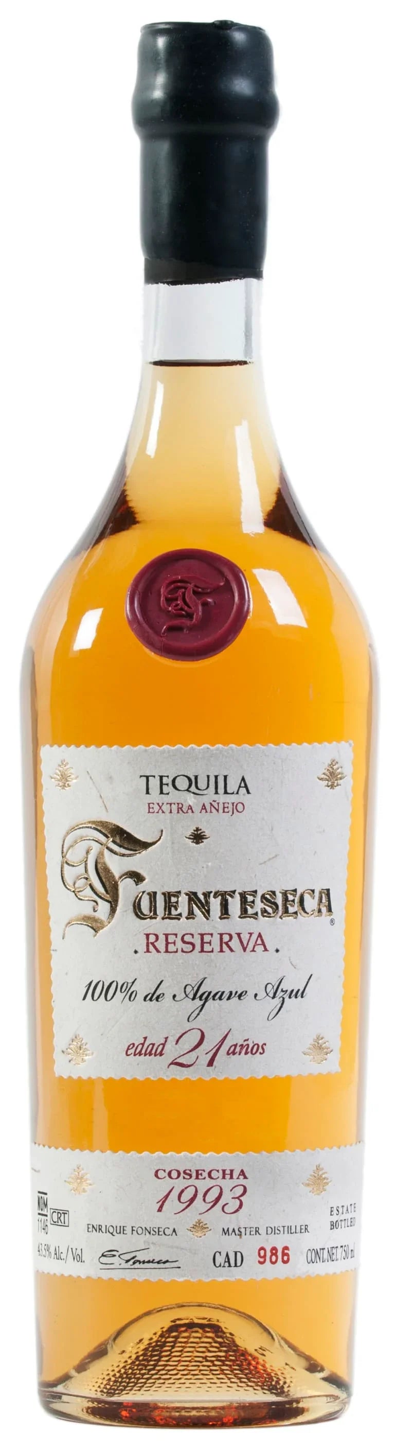Fuenteseca Reserva 21 Year Old Extra Anejo Tequila 750ml