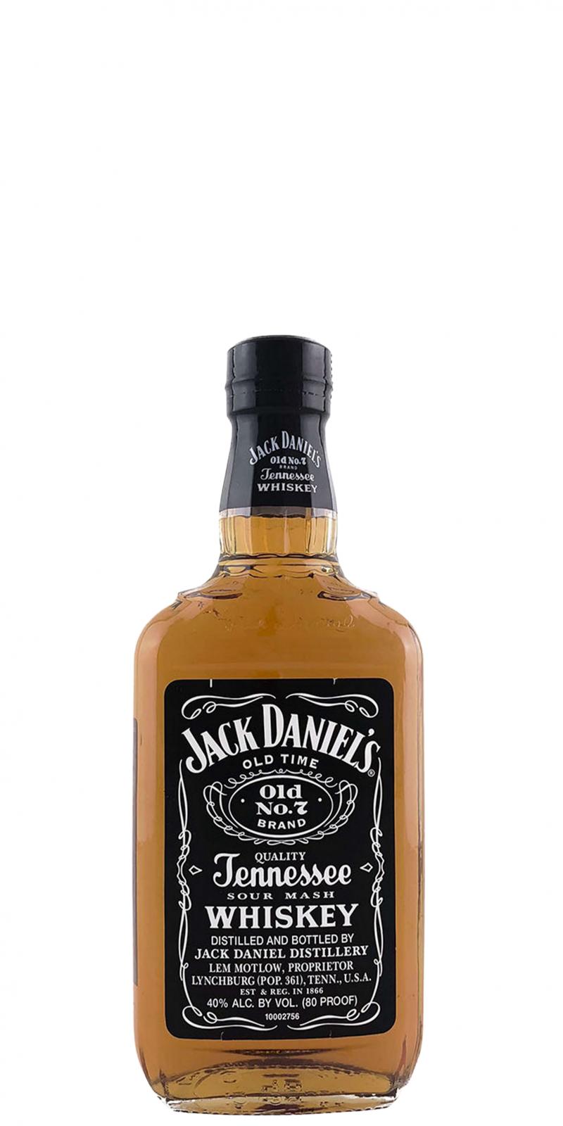Jack Daniel's Black Label Old No.7 Brand Sour Mash Whiskey 375ml