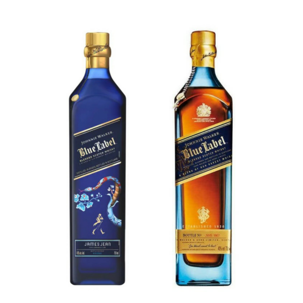 Johnnie Walker Blue Label & Year of the Snake Blended Scotch Whisky Bundle 750ml 2-Pack