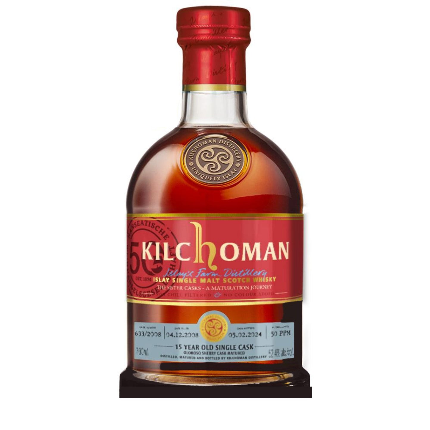 Kilchoman 15 Year Sherry Cask 635 Single Malt Scotch Whisky 700ml