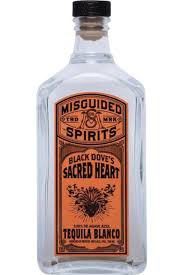 Misguided Spirits Black Dove's Sacred Heart Blanco Tequila 1Lt