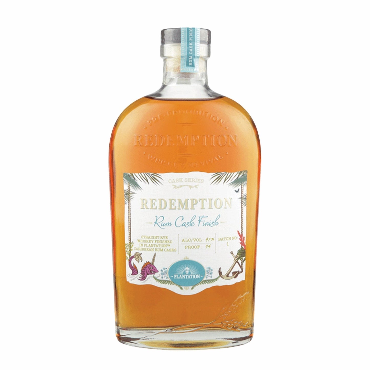 Redemption Rye Rum Cask Finish Whiskey 750ml