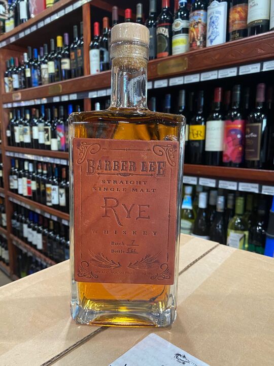 Barber Lee Single Malt Rye Whiskey 750ml