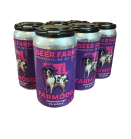 Brookeville Beer Farm Farmdog Vienna Lager Beer 12-Oz Can 6-Pack