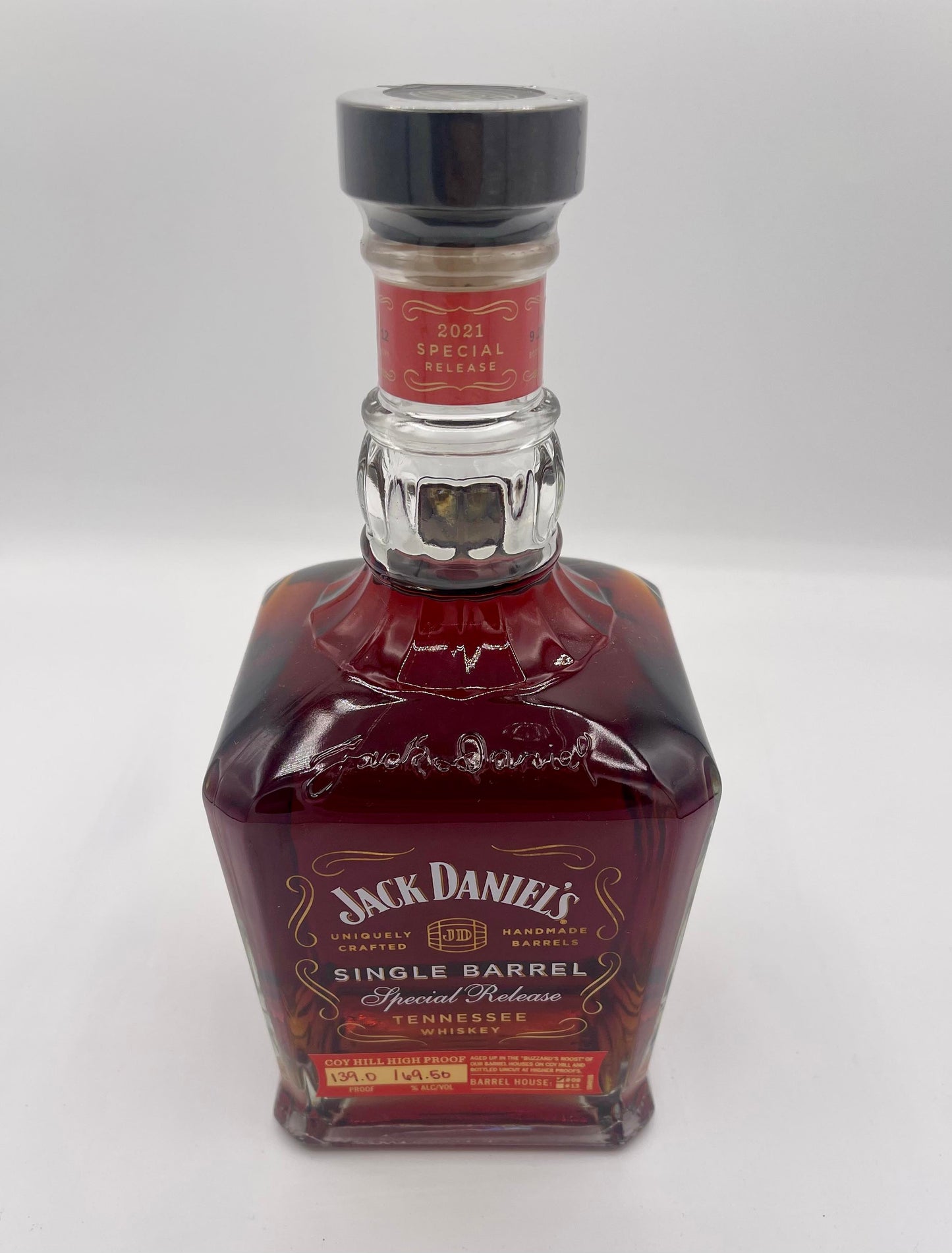 Jack Daniel's Single Barrel Special Release Coy Hill 139 Proof Red Ink Tennessee Whiskey 750ml
