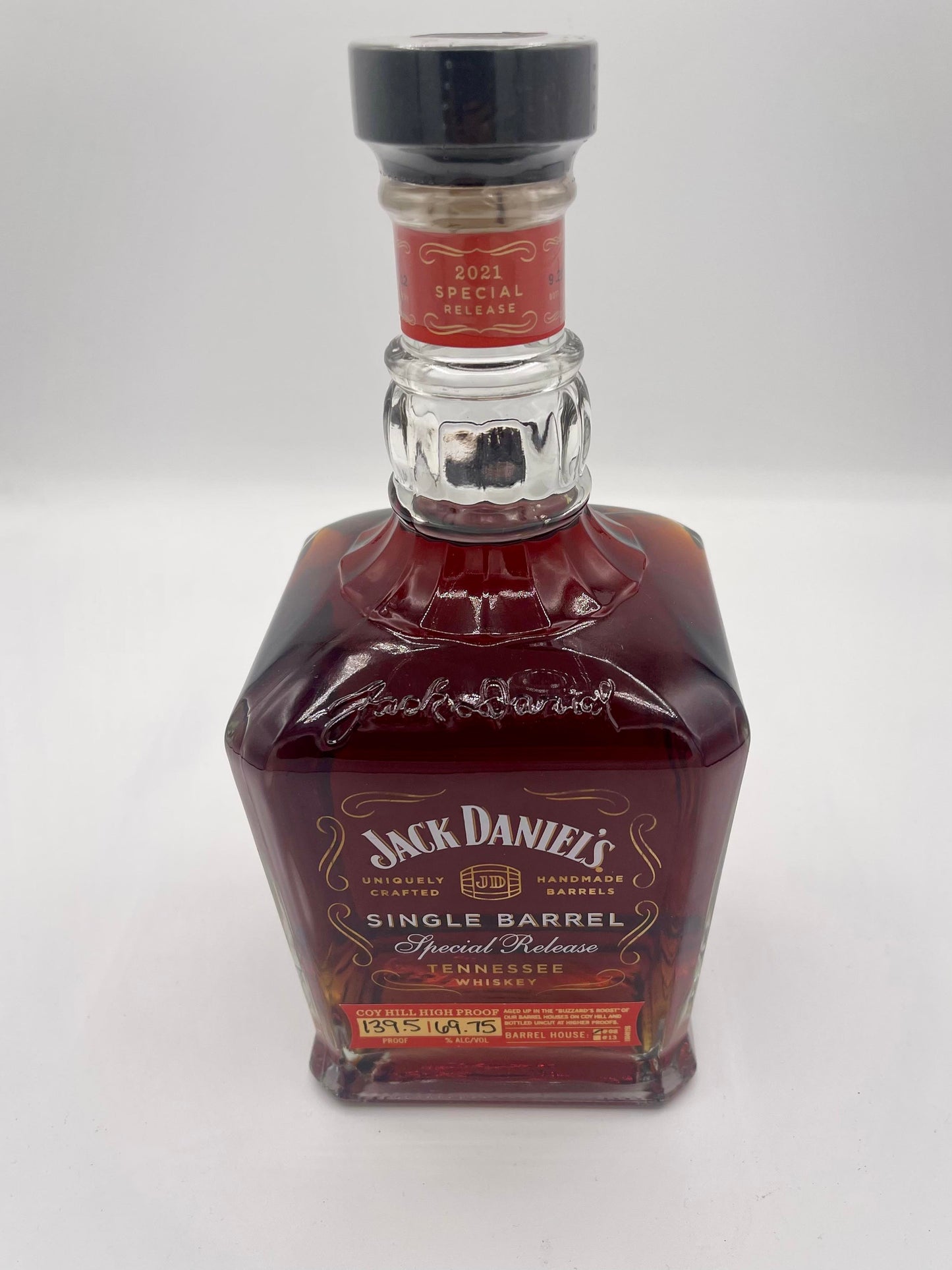 Jack Daniel's Single Barrel Special Release Coy Hill 139.5 Proof Black Ink Tennessee Whiskey 750ml