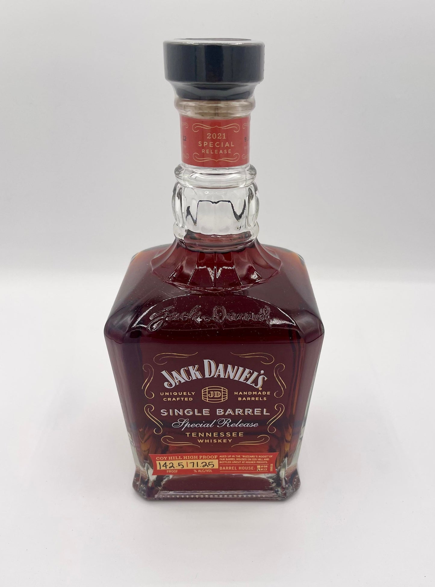 Jack Daniel's Single Barrel Special Release Coy Hill 142.5 Proof Black Ink Tennessee Whiskey 750ml