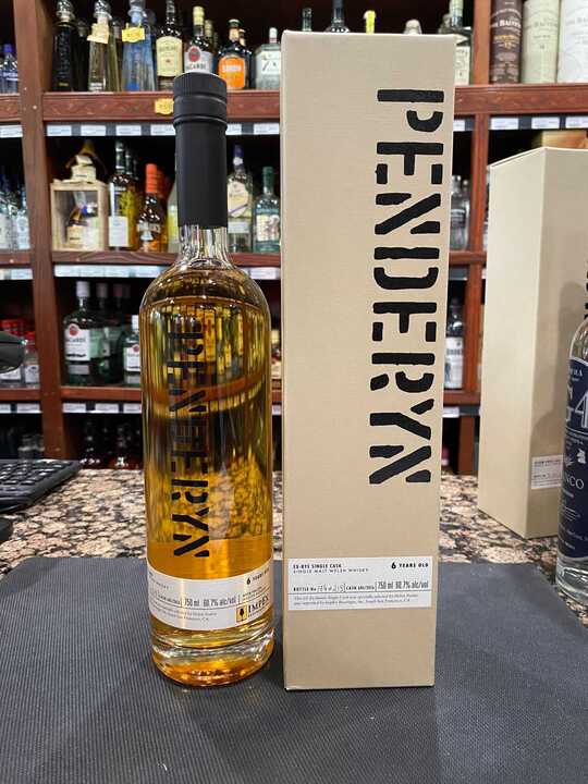 Penderyn 6 Year Old Ex-Rye Cask Single Malt Whisky 750ml