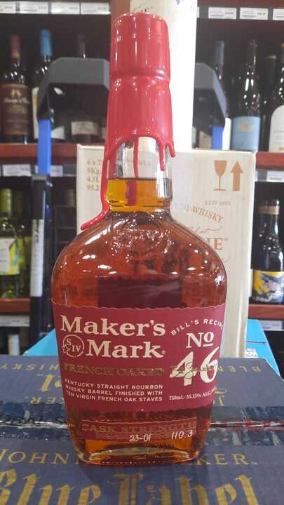Maker's Mark 46 French Oaked Cask Strength Batch 23-01 Kentucky Straight Bourbon Whisky 750ml