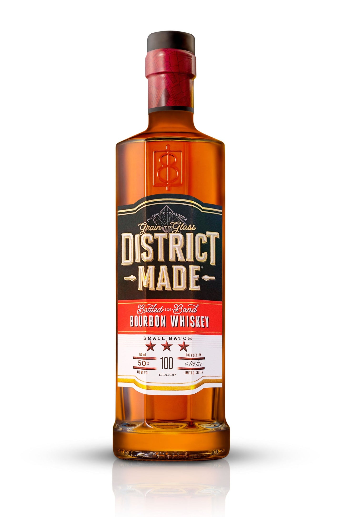 One Eight Distilling District Made Bottled in Bond Bourbon Whiskey 750ml