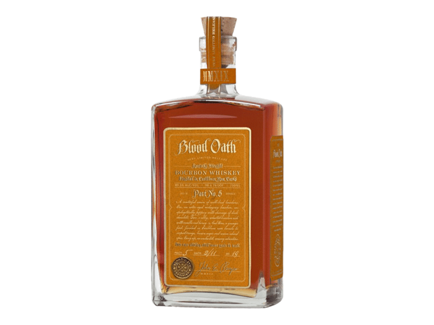 Blood Oath Pact No. 5 Kentucky Straight Bourbon Whiskey 750ml