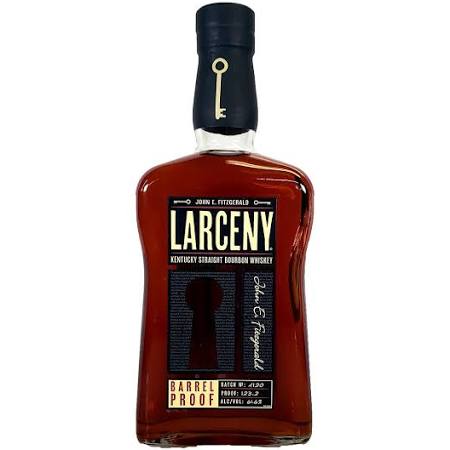 John E. Fitzgerald Larceny Barrel Proof Kentucky Straight Very Small Batch Bourbon Whiskey 750ml