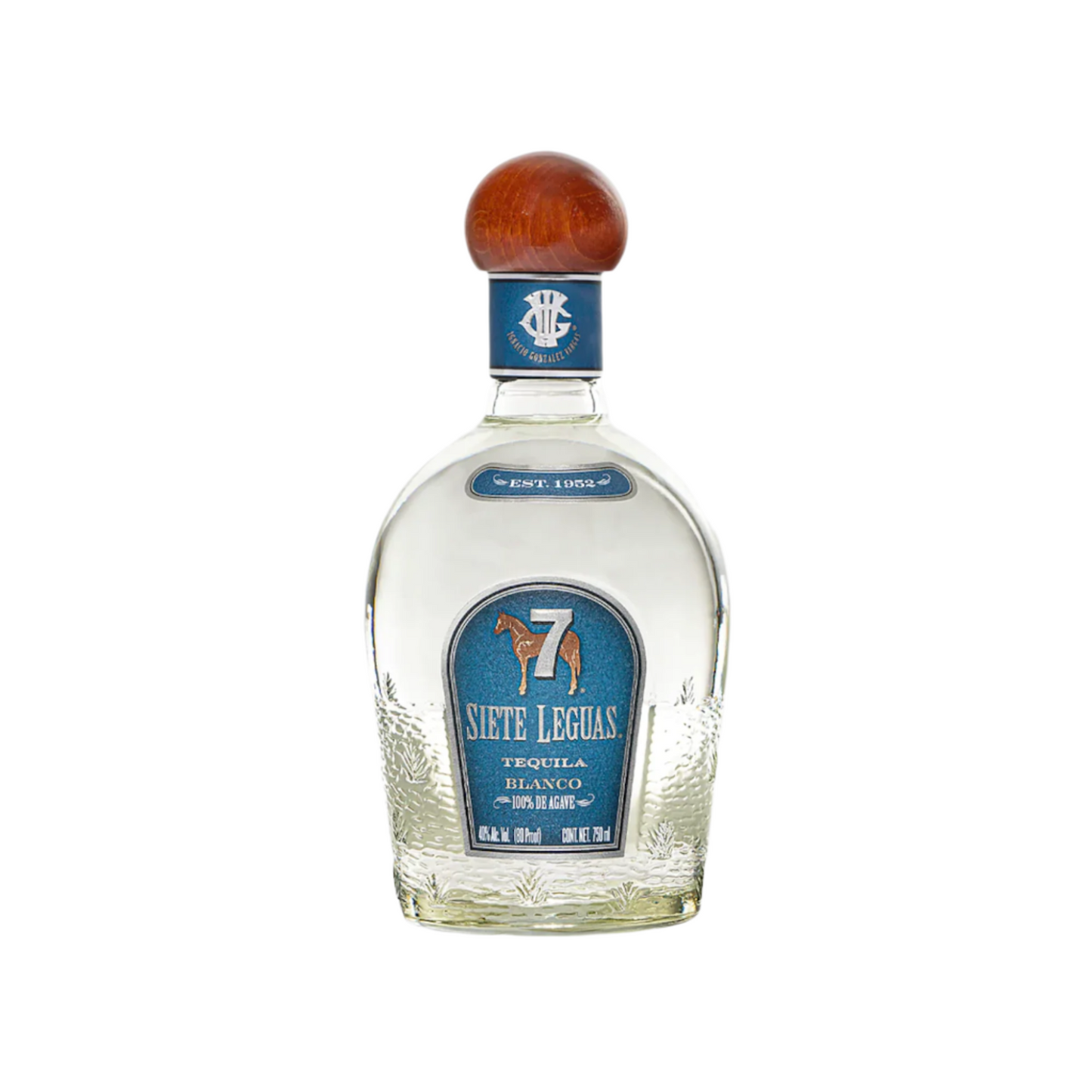 Siete 7 Leguas Blanco Tequila 750ml