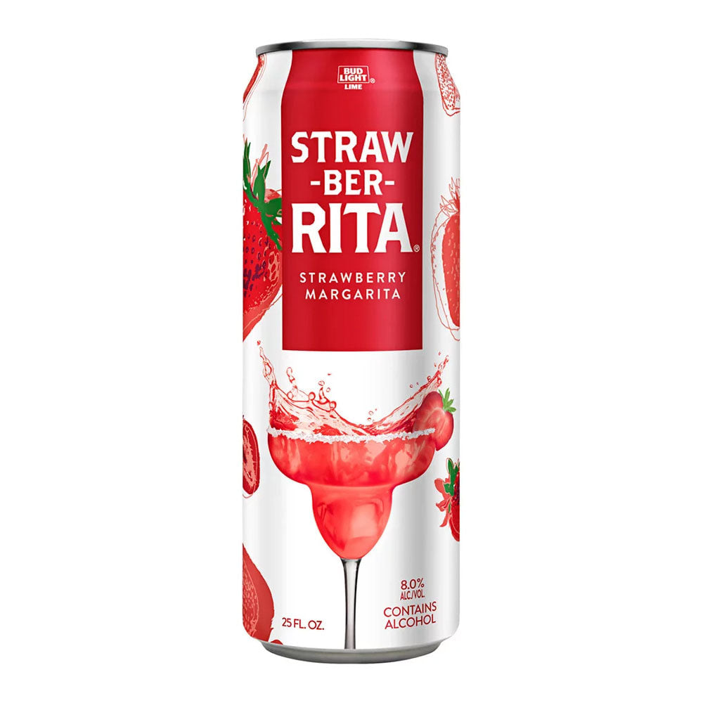 Bud Light Lime Ritas Strawbery Rita Margarita Can 25-Oz