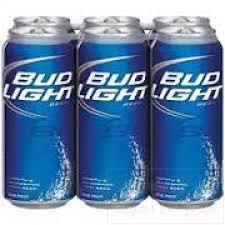 Budweiser Bud Light Lager Beer Can 6-Pack