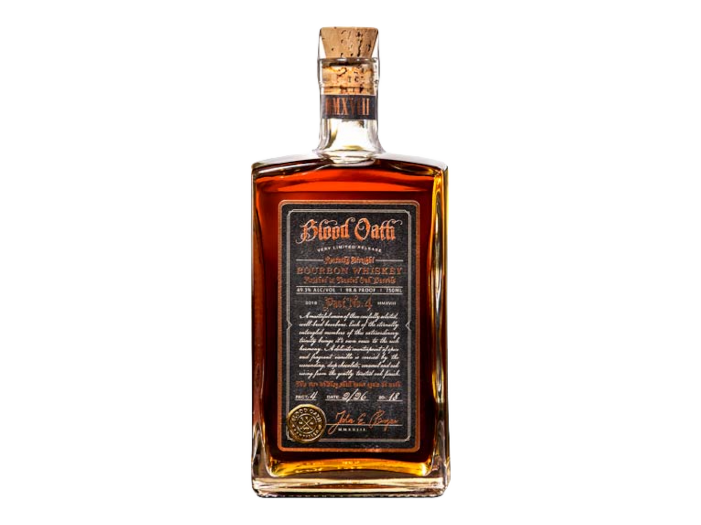Blood Oath Pact No. 4 Kentucky Straight Bourbon Whiskey 750ml