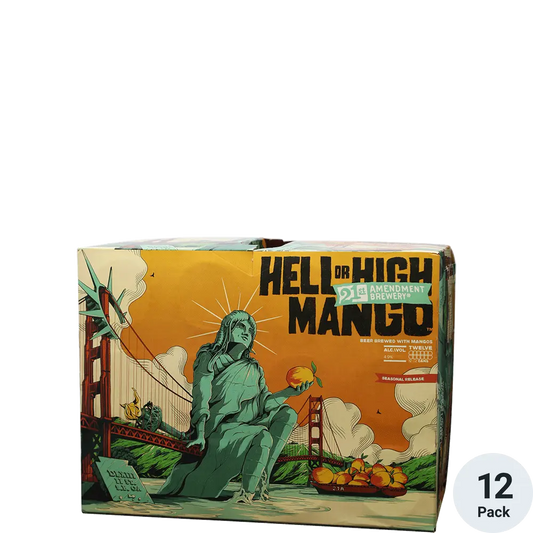 21st Amendment Brewery Hell or High Mango Beer 12-Oz Can 12-Pack