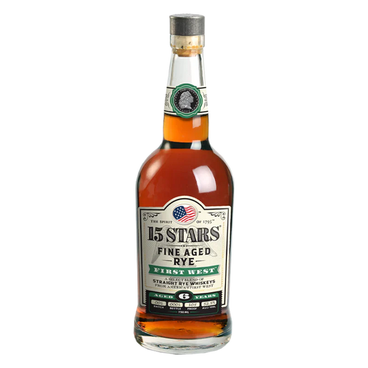 15 Stars Batch 001 6 Years Old First West Fine Aged Rye Whiskey 750ml