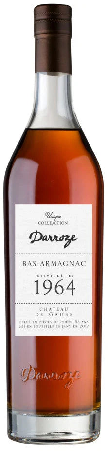1964 Francis Darroze Unique Collection Chateau de Gaube Bas Armagnac 750ml