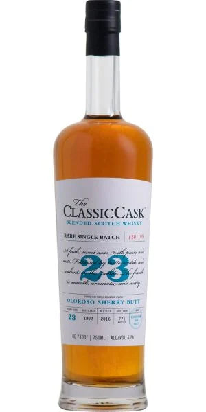 1992 The Classic Cask 23 Year Old Oloroso Sherry Butt Finish Rare Single Batch Blended Scotch Whisky 750ml
