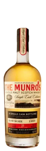 1997 The Munro's Bowmore Single Cask 25 Year Old Single Malt Scotch Whisky 700ml