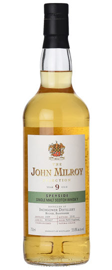 2009 Inchgower 9 Year Old John Milroy Single Barrel Cask Strength Single Malt Scotch Whisky 750ml