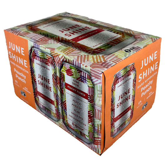 Junshine Peachey Punch Hard Kombucha Can 6-Pack