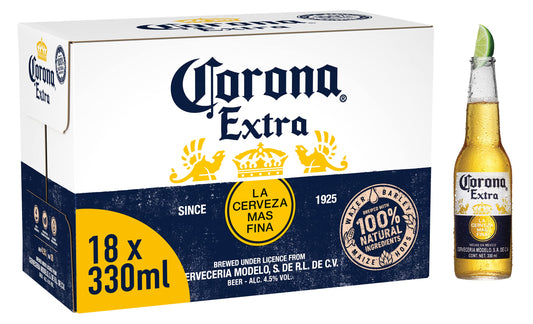 Corona Extra Mexican Lager Import Beer 12-Oz Can 18-Pack