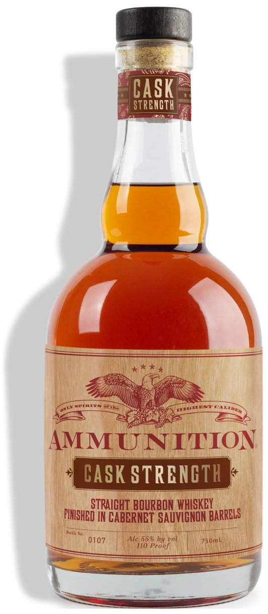 Ammunition Cask Strength Cabernet Sauvignon Barrels Kentucky Straight Bourbon Whiskey 750ml