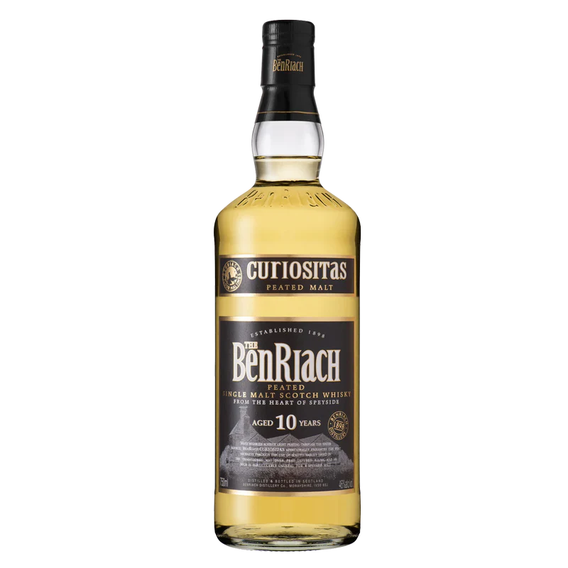 BenRiach The Smokey Ten Curiositas 10 Year Old Single Malt Scotch Whisky 750ml