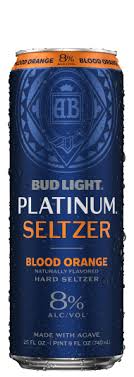Budweiser Bud Light Platinum Blood Orange Hard Seltzer 25-Oz Can