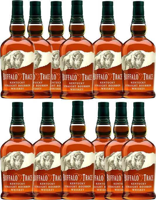 Buffalo Trace Kentucky Straight Bourbon Whiskey 375ml Bundle 12-Pack