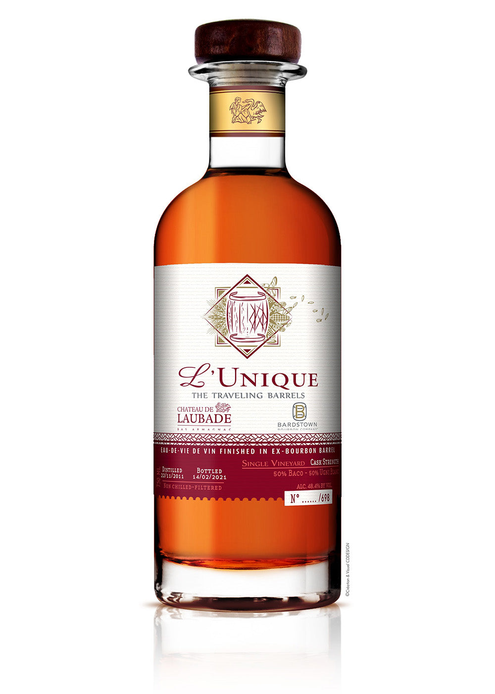 Chateau de Laubade L'Unique French Single Malt Finished Bas Armagnac 375ml