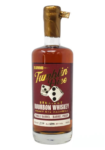 Deadwood Tumblin Dice Heavy Rye Mashbill Straight Bourbon Whiskey 750ml