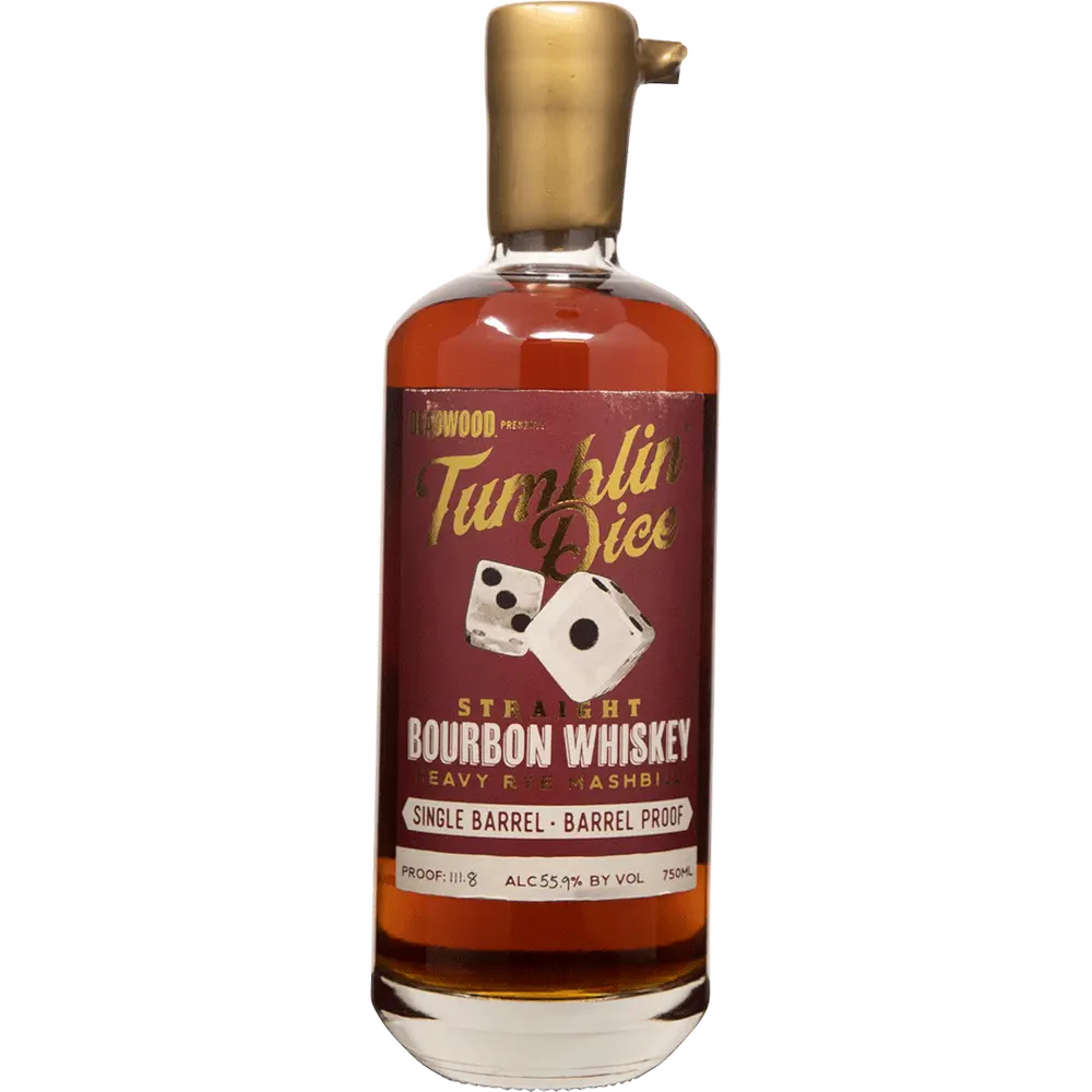 Deadwood Tumblin Dice Single Barrel Barrel Proof Straight Bourbon Whiskey 750ml