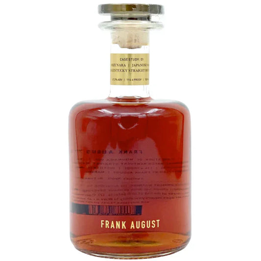 Frank August  Case Study 01 Mizunara Japanese Oak Cask Small Batch Straight Bourbon 750m