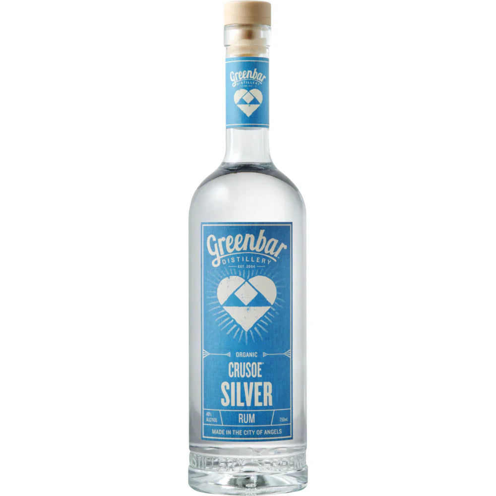 Greenbar Distillery Crusoe Silver Rum 750ml