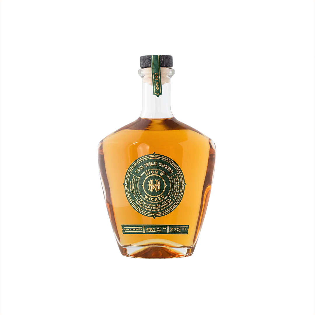 High N Wicked No. 2 The Wild Rover Cask Strength Triple Distilled Single Malt Irish Whiskey 750ml